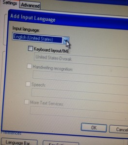 海外で「INTERNET」（インターネット）を利用する際、他国のキーボードの言語入力を日本語に設定する方法（Windows）③japaneseをセレクト
