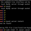 これ。「Can't connect to local MySQL server through socket '/tmp/mysql.sock' (2)」と「The server quit without updating PID file 」