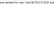 これ「ERROR 1045 (28000): Access denied for user ‘root’@'[some public ip]’ (using password: YES)」