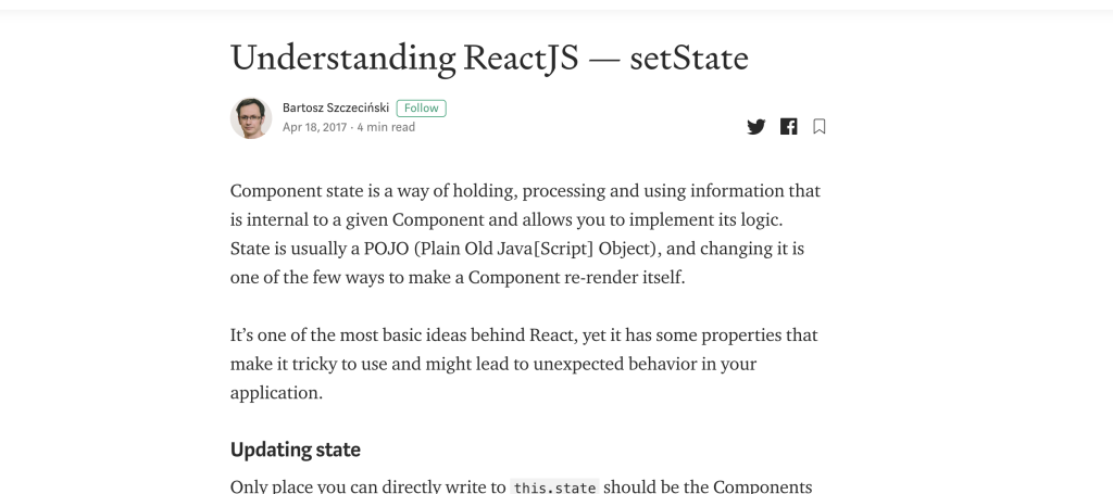 Understanding ReactJS — setState