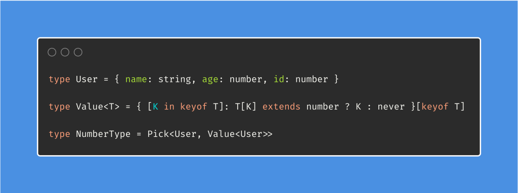 【TypeScript】How to create a new type by extracting only key / value with value type number