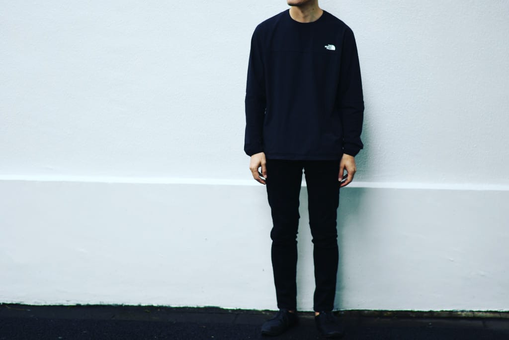 the north faceのシュッと着るタイプのやつ